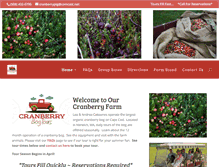 Tablet Screenshot of cranberrybogtours.com